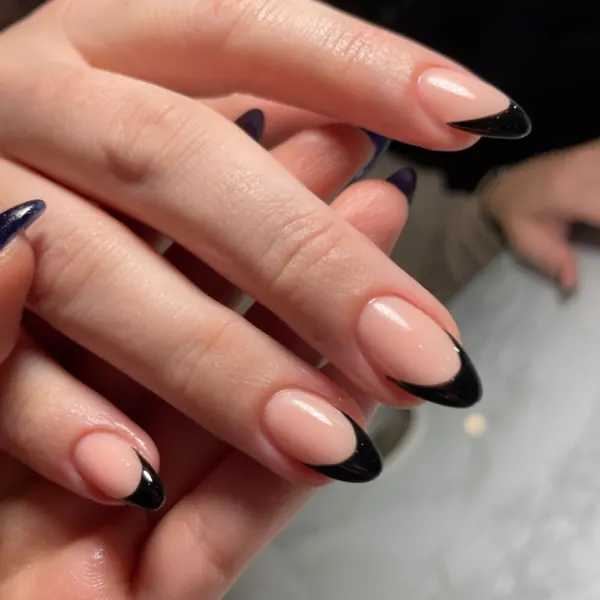 Black French tips