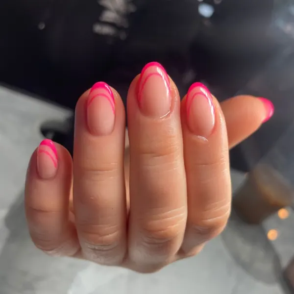 Pink French tips